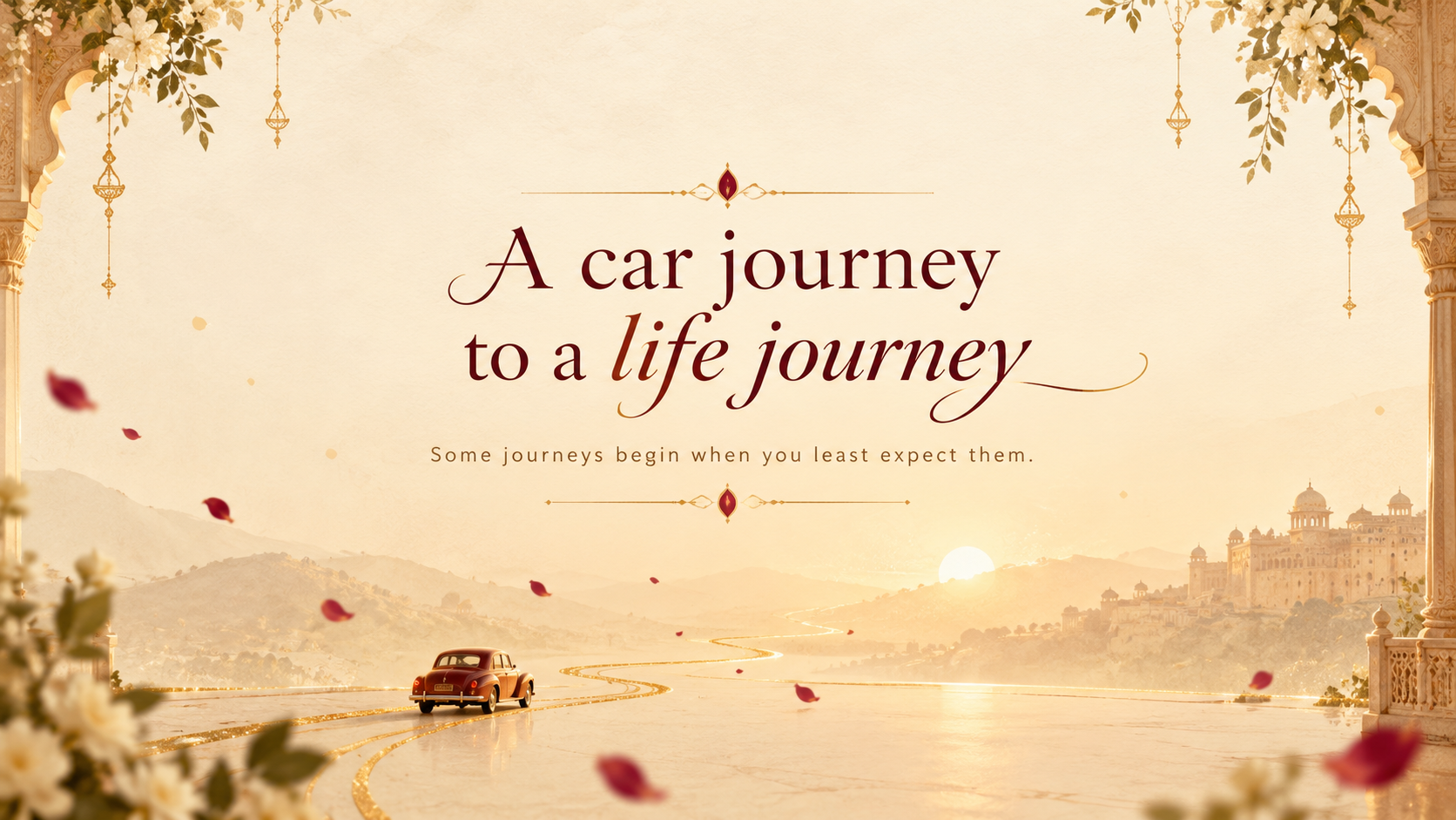A car journey to a life journey. Some journeys begin when you least expect them.